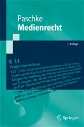 Book cover of Medienrecht (3rd ed.) by Unknown