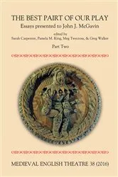 Book cover of Medieval English Theatre 38 by Sarah Carpenter
