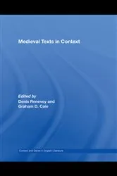 Book cover of Medieval Texts in Context by Graham D. Caie