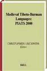 Book cover of Medieval Tibeto-Burman languages by C.I. Beckwith