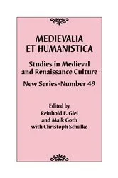 Book cover of Medievalia et Humanistica, No. 49 by Reinhold F. Glei