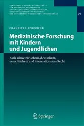 Book cover of Medizinische Forschung mit Kindern und Jugendlichen by Franziska Sprecher