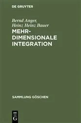 Book cover of Mehrdimensionale Integration by Bernd Anger