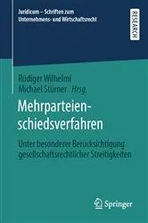 Book cover of Mehrparteienschiedsverfahren by Rüdiger Wilhelmi