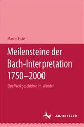 Book cover of Meilensteine der Bach-Interpretation 1750-2000 by Martin Elste
