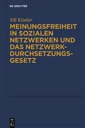 Book cover of Meinungsfreiheit in sozialen Netzwerken und das Netzwerkdurchsetzungsgesetz by Unknown