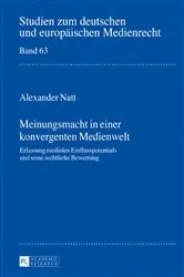 Book cover of Meinungsmacht in einer konvergenten Medienwelt by Dieter Dörr