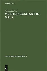 Book cover of Meister Eckhart in Melk by Freimut Löser