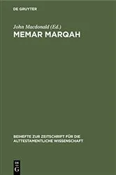 Book cover of Memar Marqah by John Macdonald