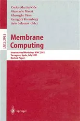 Book cover of Membrane Computing by Marian Gheorghe