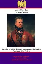 Book cover of Memoirs of British Generals Distinguished in the Peninsular War. Vol. II by John William Cole
