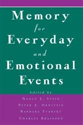 Book cover of Memory for Everyday and Emotional Events by Nancy L. Stein