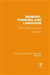 Book cover of Memory, Thinking and Language (PLE: Memory) by Judith Greene