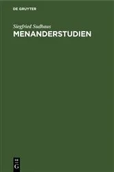Book cover of Menanderstudien by Siegfried Sudhaus
