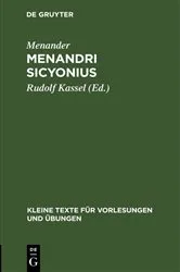Book cover of Menandri Sicyonius by Menander