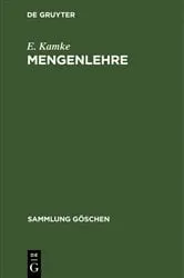 Book cover of Mengenlehre (6th ed.) by E. Kamke