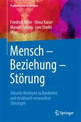 Book cover of Mensch – Beziehung – Störung by Friedrich Riffer