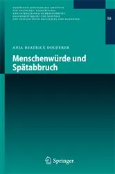 Book cover of Menschenwürde und Spätabbruch by Anja Beatrice Dolderer