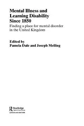 Book cover of Mental Illness and Learning Disability since 1850 by Pamela Dale