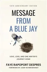 Book cover of Message From a Blue Jay by Faye  Rapoport DesPres