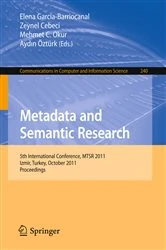 Book cover of Metadata and Semantic Research by Elena García-Barriocanal