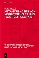 Book cover of Metamorphosen von Mephistopheles und Faust bei Puschkin by Gerhard Dudek