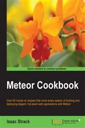 Book cover of Meteor Cookbook by Isaac Strack