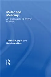 Book cover of Meter and Meaning by Thomas Carper