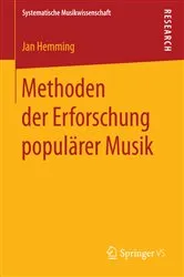 Book cover of Methoden der Erforschung populärer Musik by Unknown