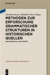 Book cover of Methoden zur Erforschung grammatischer Strukturen in historischen Quellen by Christian Braun