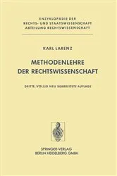 Book cover of Methodenlehre der Rechtswissenschaft (3rd ed.) by Unknown