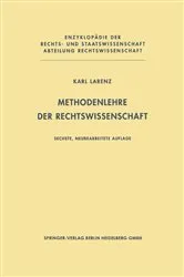 Book cover of Methodenlehre der Rechtswissenschaft (6th ed.) by Unknown