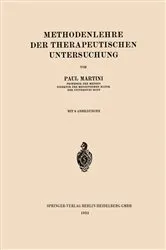 Book cover of Methodenlehre der Therapeutischen Untersuchung by Paul Martini