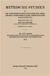 Book cover of Metrische Studien by Unknown