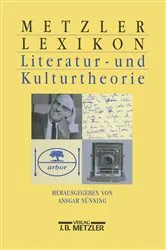 Book cover of Metzler Lexikon Literatur- und Kulturtheorie by Ansgar Nünning