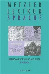 Book cover of Metzler Lexikon Sprache (3rd ed.) by Unknown