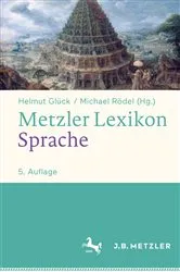 Book cover of Metzler Lexikon Sprache (5th ed.) by Helmut Glück