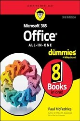 Book cover of Microsoft 365 Office All-in-One For Dummies (3rd ed.) by Paul McFedries