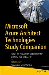 Book cover of Microsoft Azure Architect Technologies Study Companion by Rahul Sahay