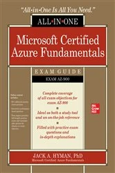 Book cover of Microsoft Certified Azure Fundamentals All-in-One Exam Guide (Exam AZ-900) by Jack Hyman