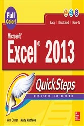 Book cover of Microsoft® Excel® 2013 QuickSteps (3rd ed.) by John Cronan
