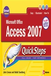 Book cover of Microsoft Office Access 2007 QuickSteps by John Cronan
