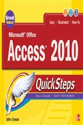 Book cover of Microsoft Office Access 2010 QuickSteps (2nd ed.) by John Cronan