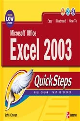 Book cover of Microsoft Office Excel 2003 QuickSteps by John Cronan