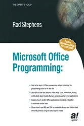 Book cover of Microsoft Office Programming by Rod Stephens
