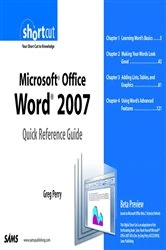 Book cover of Microsoft Office Word 2007 Quick Reference Guide by Greg Perry