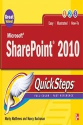 Book cover of Microsoft SharePoint 2010 QuickSteps by Marty Matthews