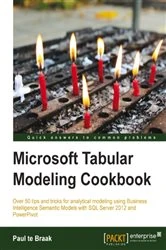 Book cover of Microsoft Tabular Modeling Cookbook by Paul te Braak