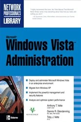 Book cover of Microsoft Windows Vista Administration by Anthony Velte