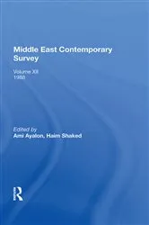 Book cover of Middle East Contemporary Survey, Volume Xii, 1988 by Ami Ayalon